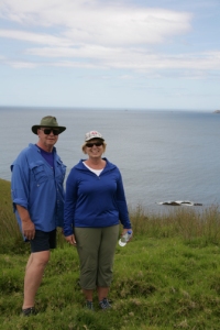 Chuck and Mavis at Urupukapuka Island.